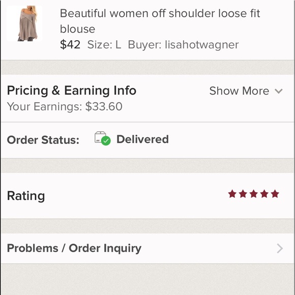 Beautiful women off shoulder loose fit blouse - Picture 8 of 8